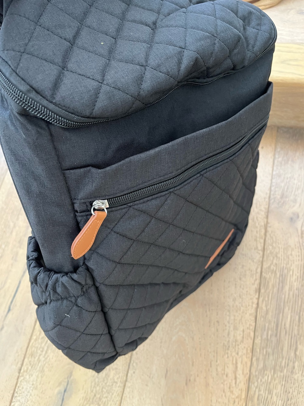 NEW- Backpack Diaper Bag with Changing Mat Pockets Black - Picture 5 of 7